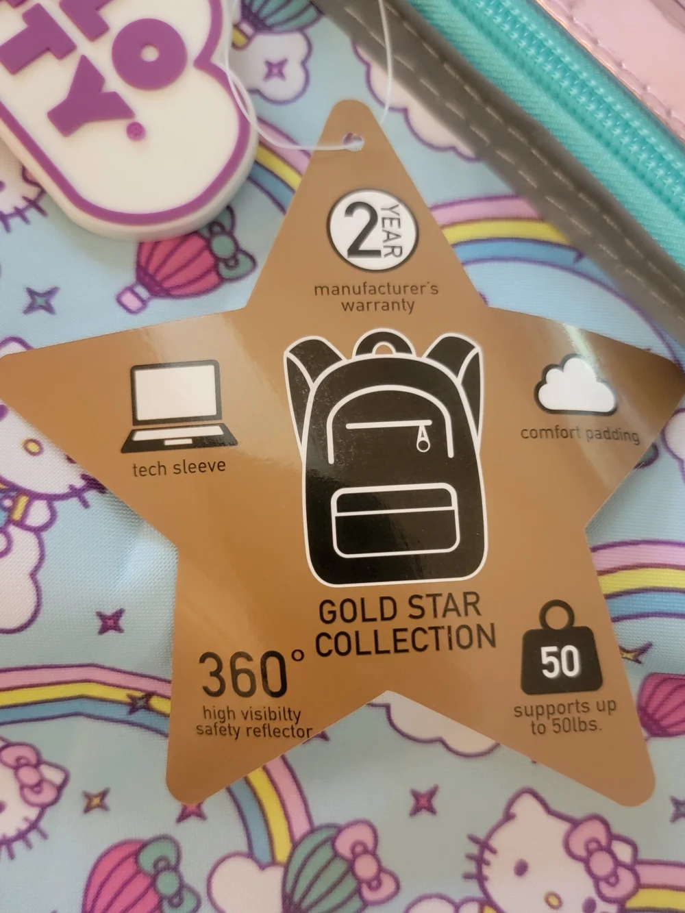 Hello Kitty Girls' Pink Sequin Character Backpack 16